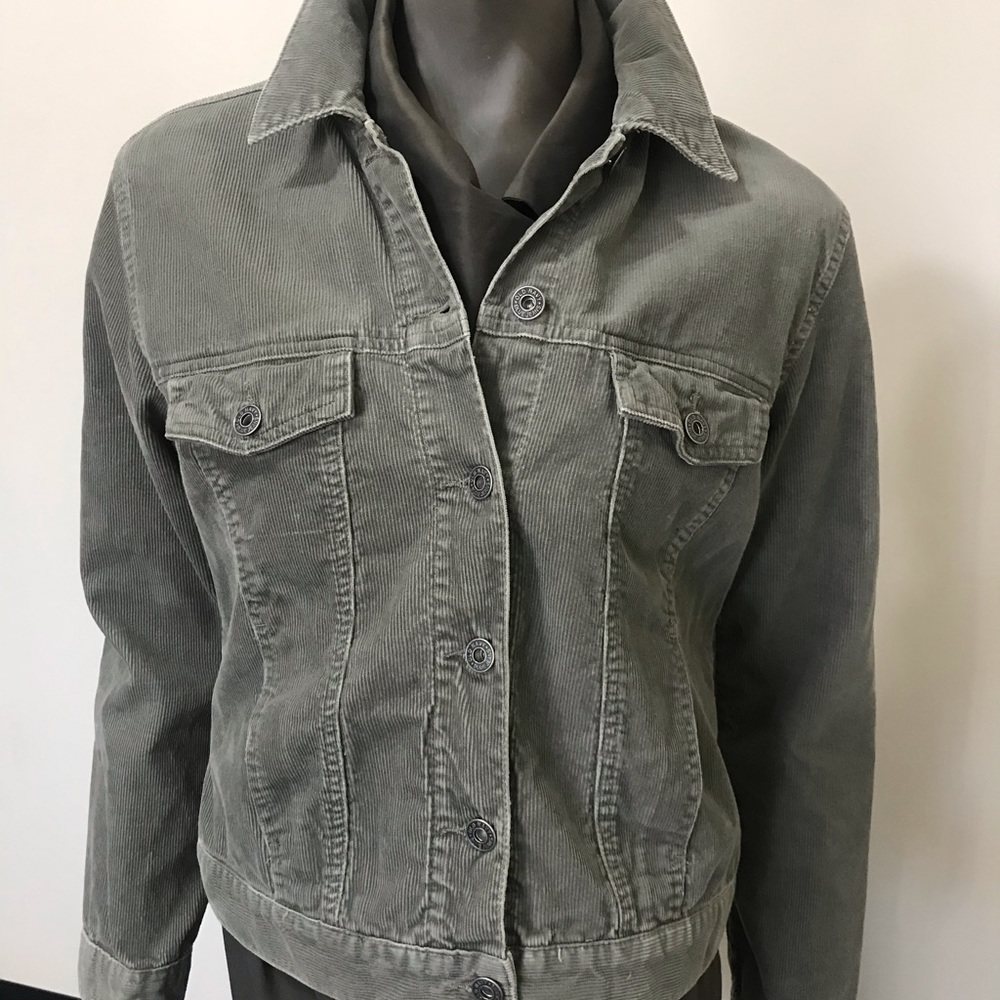 Olive green corduroy jacket